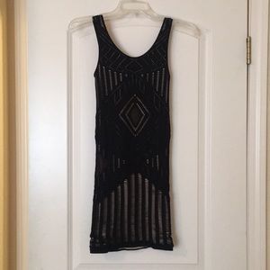 Black Bebe mini dress, size small.